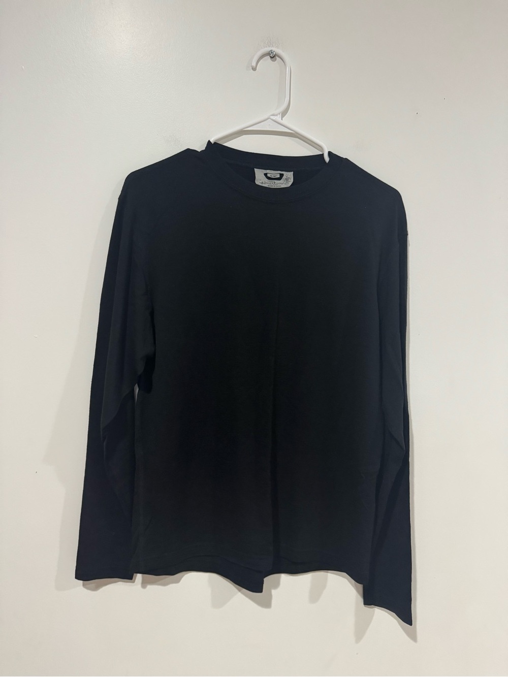 Smartwool Men’s Medium 100% Merino Wool Long Sleeve Base Layer Black